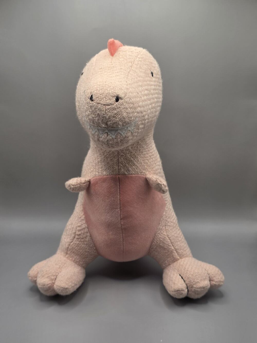 Pillowfort Pink Dinosaur Weighted Plush 14” Tweed Corduroy Knit Sensory Target